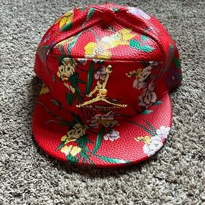 Air Jordan Leather Floral SnapBack